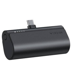 Външна батерия, Veger PlugOn USB-C 5000mAh 20W, Черен
