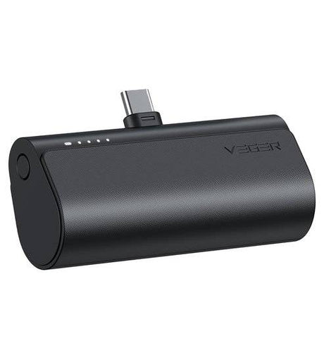Външна батерия, Veger PlugOn USB-C 5000mAh 20W, Черен