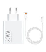 Оригинално Зарядно с Кабел, Xiaomi 90W USB-A HyperCharge Combo MDY-15-EK, Бял (2)