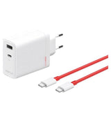 Оригинално Зарядно с Кабел, OnePlus SuperVooc 120W Dual Ports GaN Power Adapter Kit Charger, Бял (2)