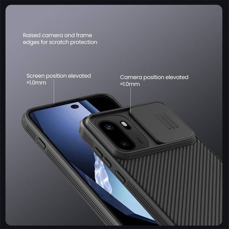 Калъф с Плъзгач за Камера за OnePlus 15R, Nillkin CamShield Pro Case, Черен (6)