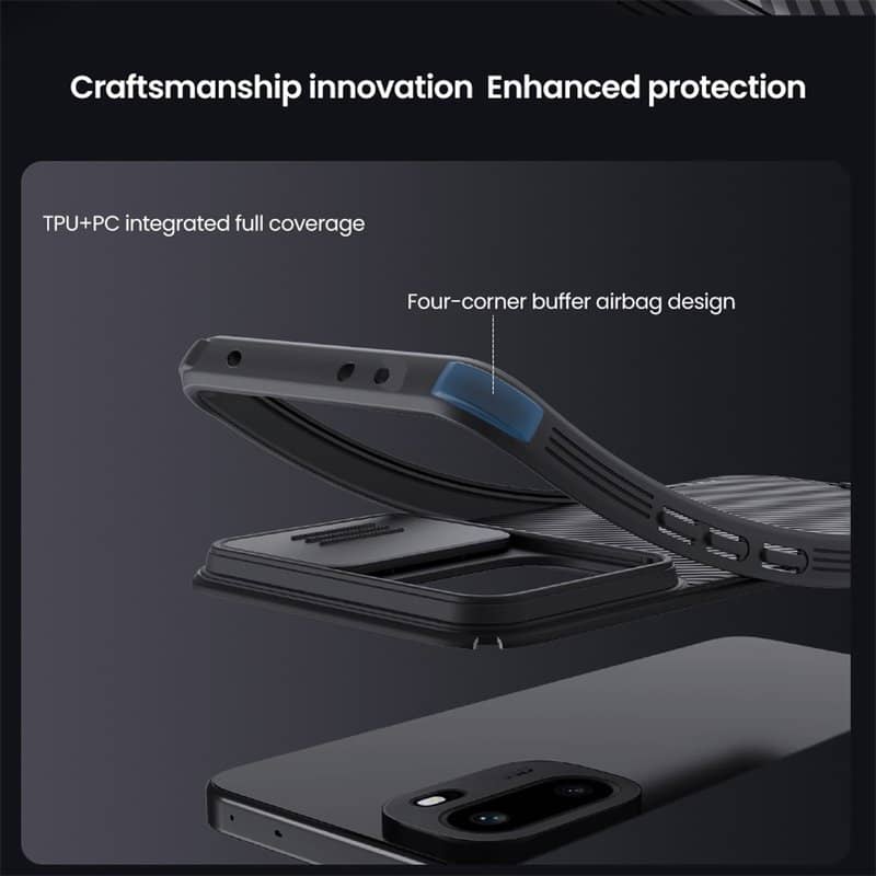 Калъф с Плъзгач за Камера за OnePlus 15R, Nillkin CamShield Pro Case, Черен (7)