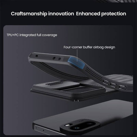 Калъф с Плъзгач за Камера за OnePlus 15R, Nillkin CamShield Pro Case, Черен (7)
