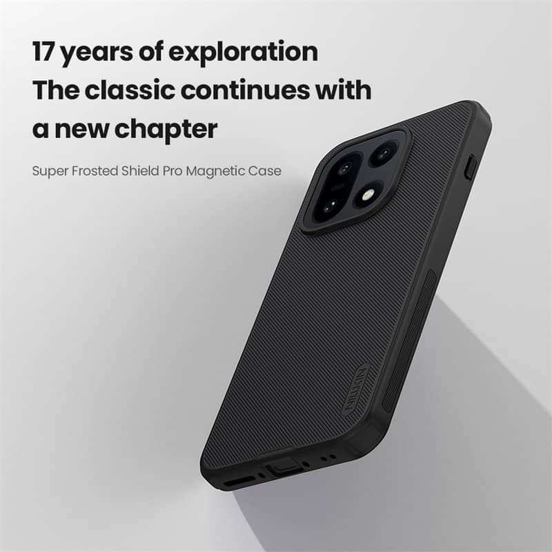Magsafe Калъф за OnePlus 15, Nillkin Super Frosted Pro Case, Черен (9)