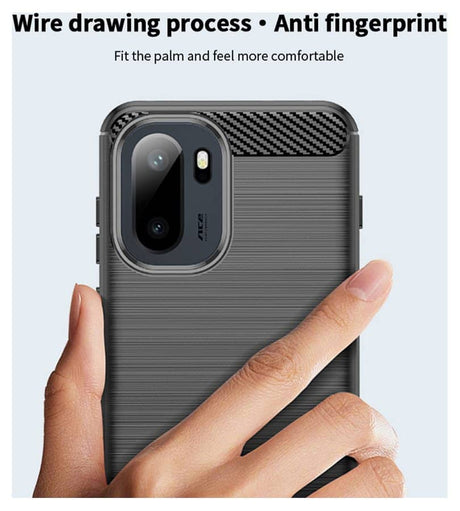 Противоударен Калъф за OnePlus 15R, Premium Carbon Case, Черен (3)
