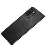 Кожен Калъф за OnePlus 15R, Leather Coated Case, Черен