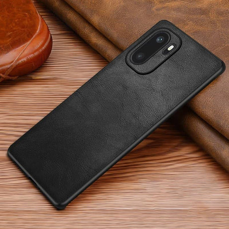 Кожен Калъф за OnePlus 15R, Leather Coated Case, Черен (2)