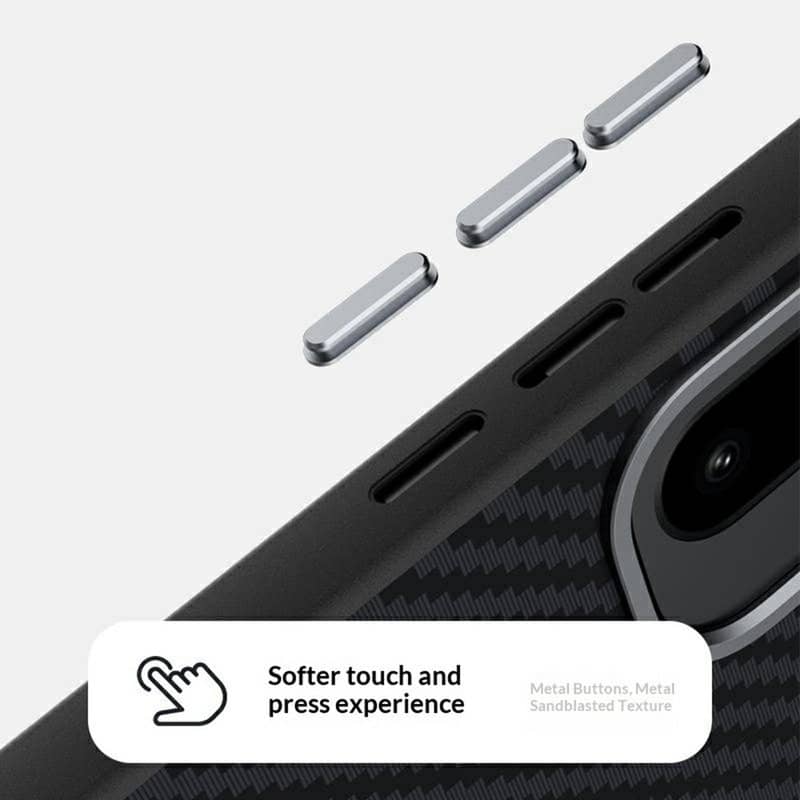 Magsafe Калъф за OnePlus 15R, Carbon Desigh Case, Черен (5)