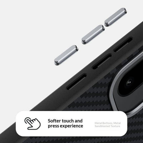 Magsafe Калъф за OnePlus 15R, Carbon Desigh Case, Черен (5)