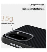 Magsafe Калъф за OnePlus 15R, Carbon Desigh Case, Черен (4)