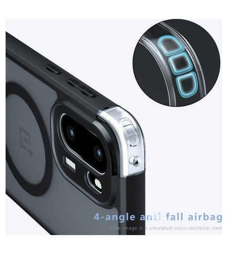 Magsafe Калъф за OnePlus 15R, Matte Smoky Case, Черен (3)