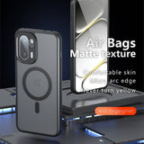 Magsafe Калъф за OnePlus 15R, Matte Smoky Case, Черен (6)
