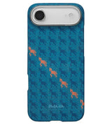 Magsafe Калъф за iPhone Air, Pitaka Edge Happiness Rides Case Indigo, Син (2)