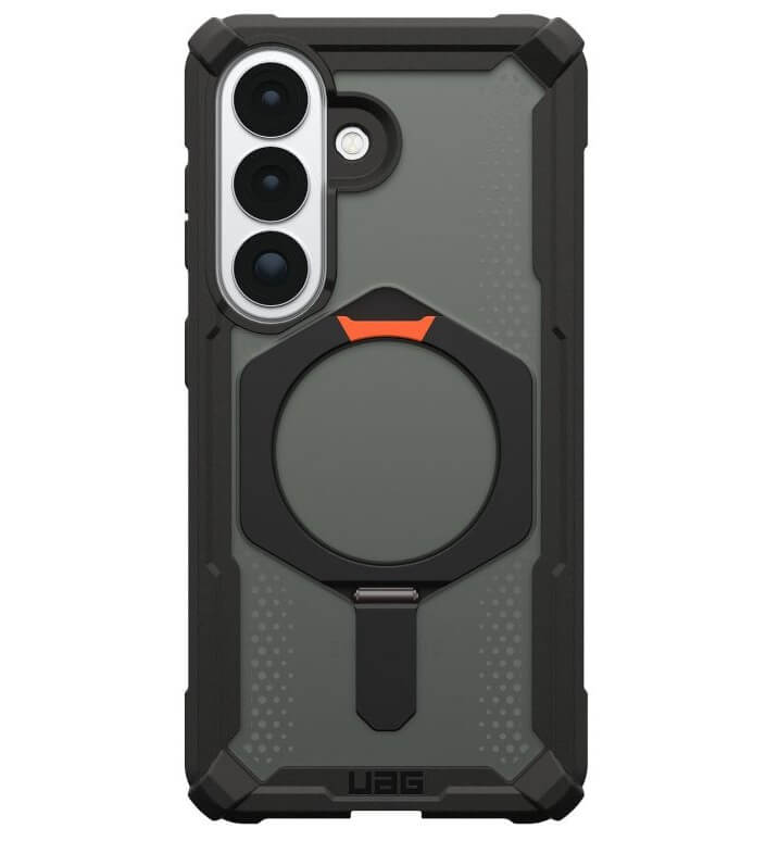 Magsafe Противоударен Калъф за Samsung S26 Plus, UAG Plasma XTE Case Black-Orange, Черен (2)