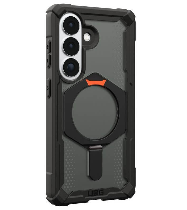 Magsafe Противоударен Калъф за Samsung S26 Plus, UAG Plasma XTE Case Black-Orange, Черен (3)