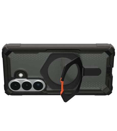 Magsafe Противоударен Калъф за Samsung S26, UAG Plasma XTE Case Black-Orange, Черен (7)