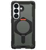 Magsafe Противоударен Калъф за Samsung S26, UAG Plasma XTE Case Black-Orange, Черен (2)
