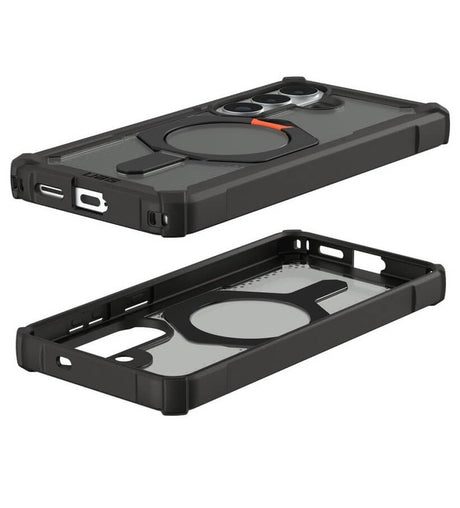 Magsafe Противоударен Калъф за Samsung S26 Plus, UAG Plasma XTE Case Black-Orange, Черен (5)