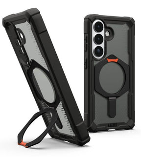 Magsafe Противоударен Калъф за Samsung S26 Plus, UAG Plasma XTE Case Black-Orange, Черен