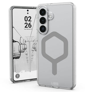 Magsafe Противоударен Калъф за Samsung S26 Plus, UAG Plyo Case Ice/silver, Прозрачен