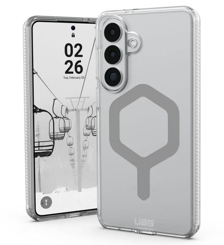 Magsafe Противоударен Калъф за Samsung S26 Plus, UAG Plyo Case Ice/silver, Прозрачен