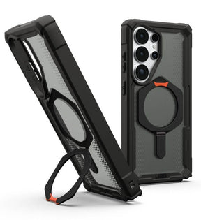 Magsafe Противоударен Калъф за Samsung S26 Ultra, UAG Plasma XTE Case Black-Orange, Черен