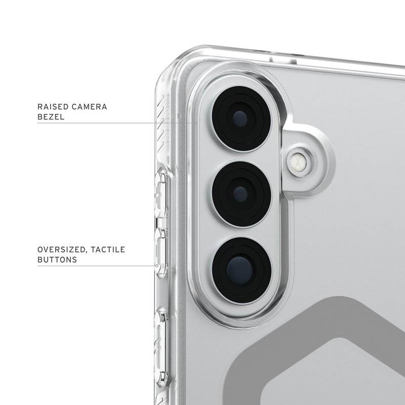 Magsafe Противоударен Калъф за Samsung S26 Plus, UAG Plyo Case Ice/silver, Прозрачен (9)