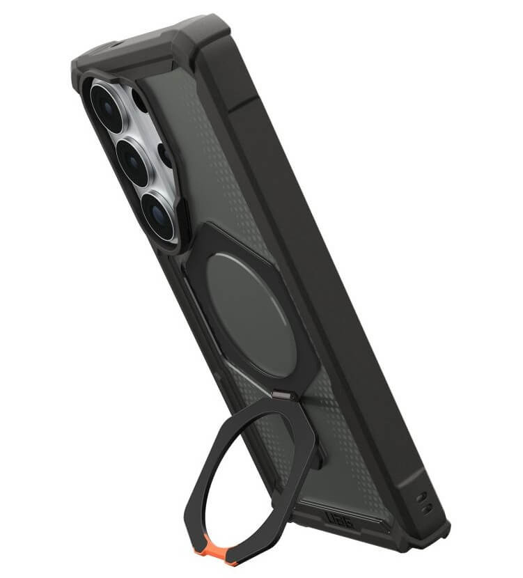 Magsafe Противоударен Калъф за Samsung S26 Ultra, UAG Plasma XTE Case Black-Orange, Черен (8)
