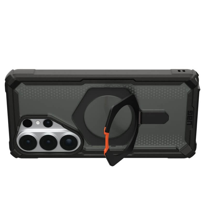 Magsafe Противоударен Калъф за Samsung S26 Ultra, UAG Plasma XTE Case Black-Orange, Черен (7)
