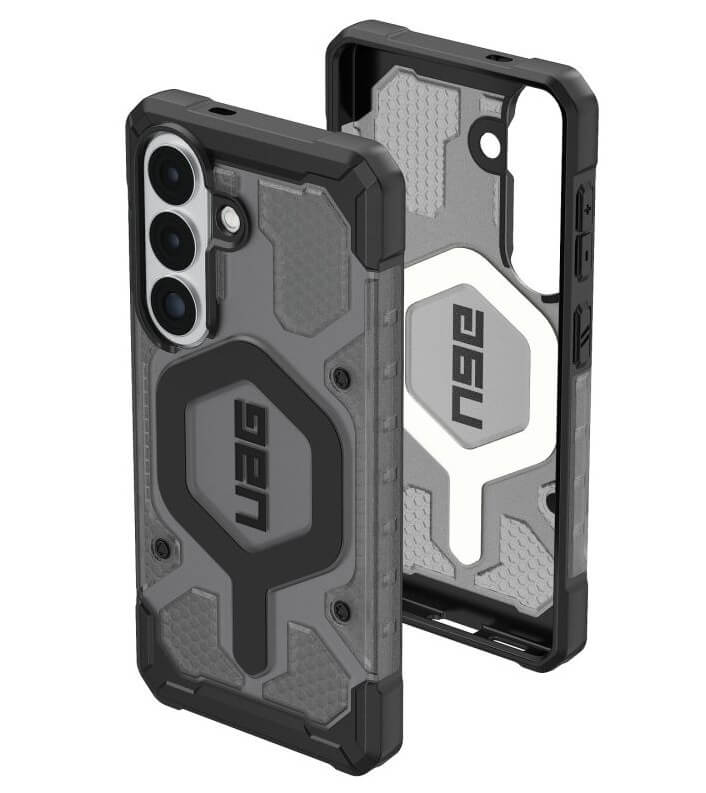 Magsafe Противоударен Калъф за Samsung S26 Plus, UAG Pathfinder Clear Case Ash/Black, Черен (5)