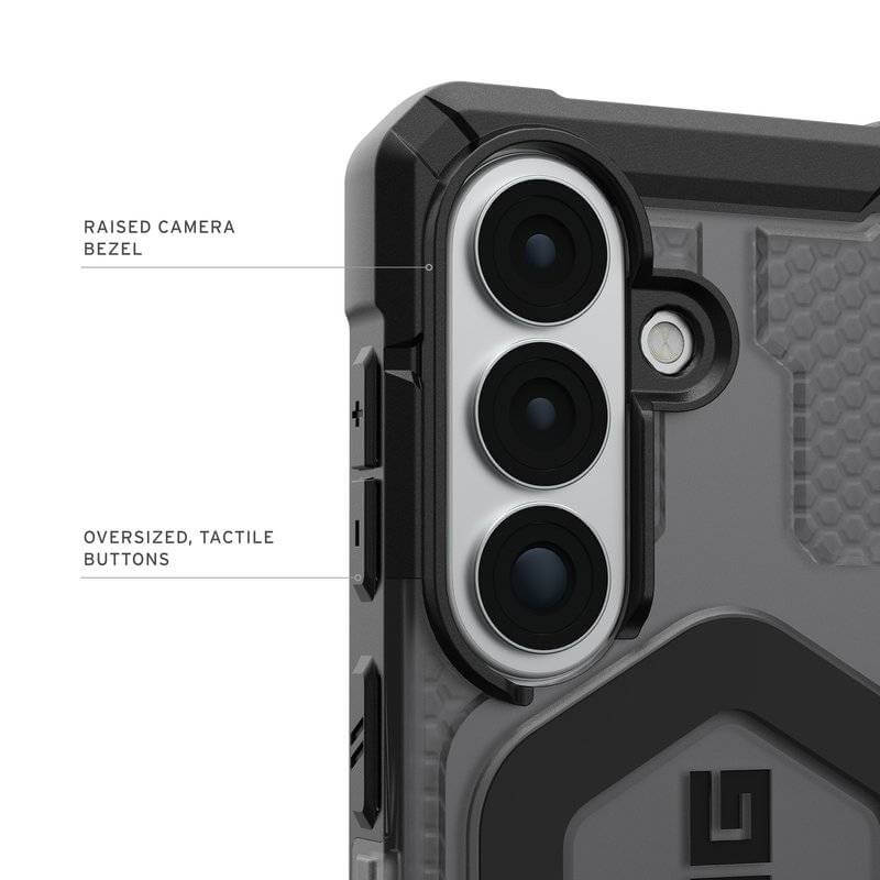 Magsafe Противоударен Калъф за Samsung S26 Plus, UAG Pathfinder Clear Case Ash/Black, Черен (6)
