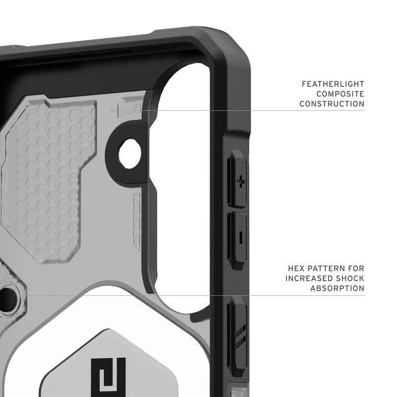 Magsafe Противоударен Калъф за Samsung S26 Plus, UAG Pathfinder Clear Case Ash/Black, Черен (9)