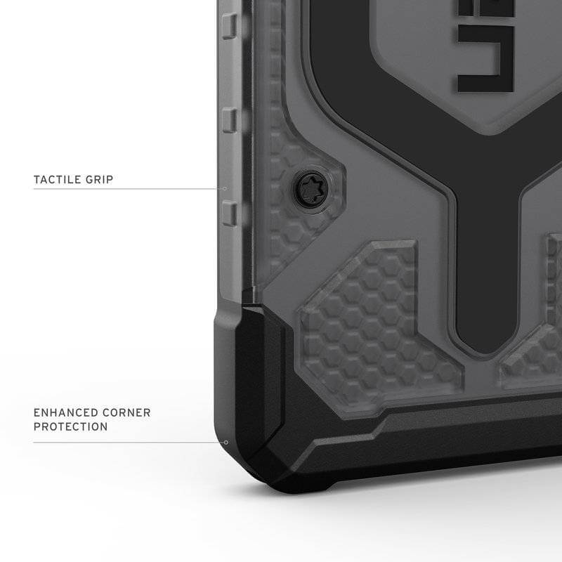 Magsafe Противоударен Калъф за Samsung S26, UAG Pathfinder Clear Case Ash/Black, Черен (8)