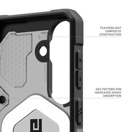 Magsafe Противоударен Калъф за Samsung S26, UAG Pathfinder Clear Case Ash/Black, Черен (9)