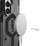 Magsafe Противоударен Калъф за Samsung S26, UAG Pathfinder Clear Case Ash/Black, Черен (12)