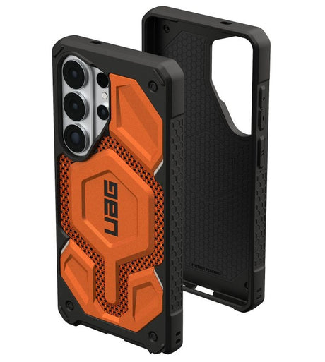 Magsafe Противоударен Калъф за Samsung S26 Ultra, UAG Monarch Pro Kevlar Case Burnt Orange, Оранжев (4)