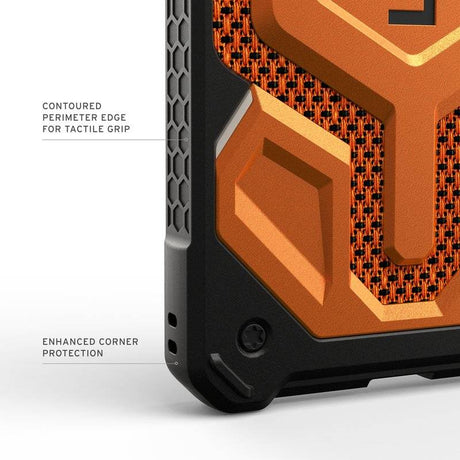 Magsafe Противоударен Калъф за Samsung S26 Ultra, UAG Monarch Pro Kevlar Case Burnt Orange, Оранжев (6)