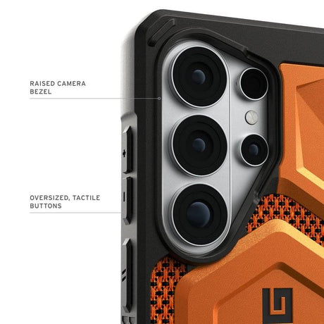 Magsafe Противоударен Калъф за Samsung S26 Ultra, UAG Monarch Pro Kevlar Case Burnt Orange, Оранжев (8)