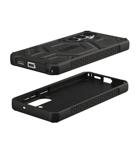 Magsafe Противоударен Калъф за Samsung S26 Plus, UAG Monarch Pro Carbon Fiber Case, Черен (6)
