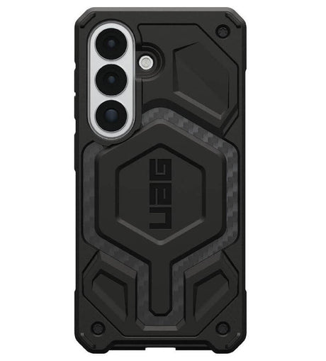 Magsafe Противоударен Калъф за Samsung S26 Plus, UAG Monarch Pro Carbon Fiber Case, Черен (2)