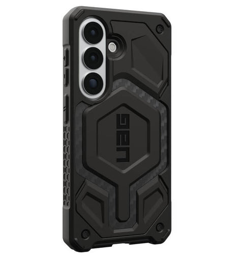 Magsafe Противоударен Калъф за Samsung S26 Plus, UAG Monarch Pro Carbon Fiber Case, Черен (3)