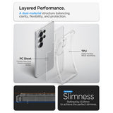 Противоударен Калъф за Samsung S26 Ultra, Spigen Ultra Hybrid Case, Прозрачен (8)
