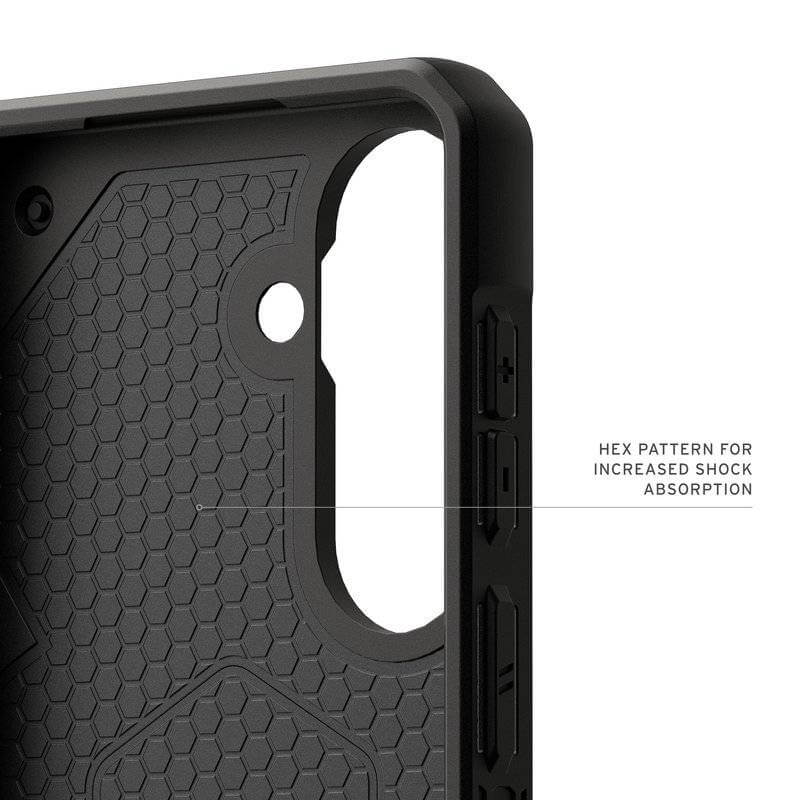 Magsafe Противоударен Калъф за Samsung S26, UAG Monarch Pro Carbon Fiber Case, Черен (10)