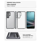 Противоударен Калъф за Samsung S26 Ultra, Spigen Ultra Hybrid Space Case, Черен (6)