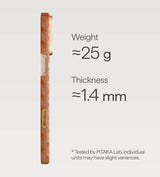 Magsafe Калъф за iPhone 17 Pro, Pitaka Edge Happiness Rides Case Amber, Оранжев (9)