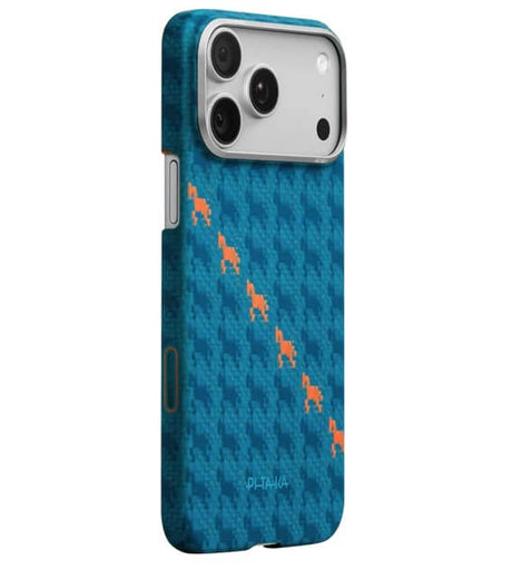 Magsafe Калъф за iPhone 17 Pro Max, Pitaka Edge Happiness Rides Case Indigo, Син