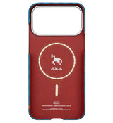 Magsafe Калъф за iPhone 17 Pro Max, Pitaka Edge Happiness Rides Case Indigo, Син (10)
