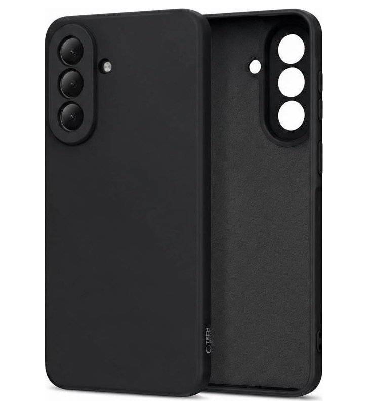 Силиконов Калъф за Samsung A37, Tech-Protect Icon Soft Case, Черен (2)
