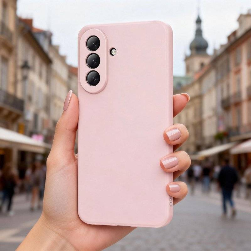 Силиконов Калъф за Samsung A57, Tech-Protect Icon Soft Case, Розов (3)