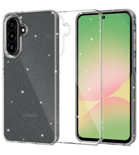 Блестящ Калъф за Samsung A57, Tech-Protect FlexAir Glitter Case, Прозрачен
